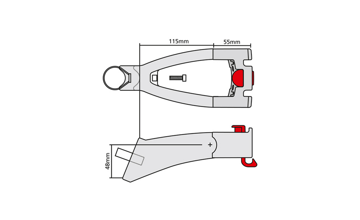 KlickFix Extender with Handlebar Adapter